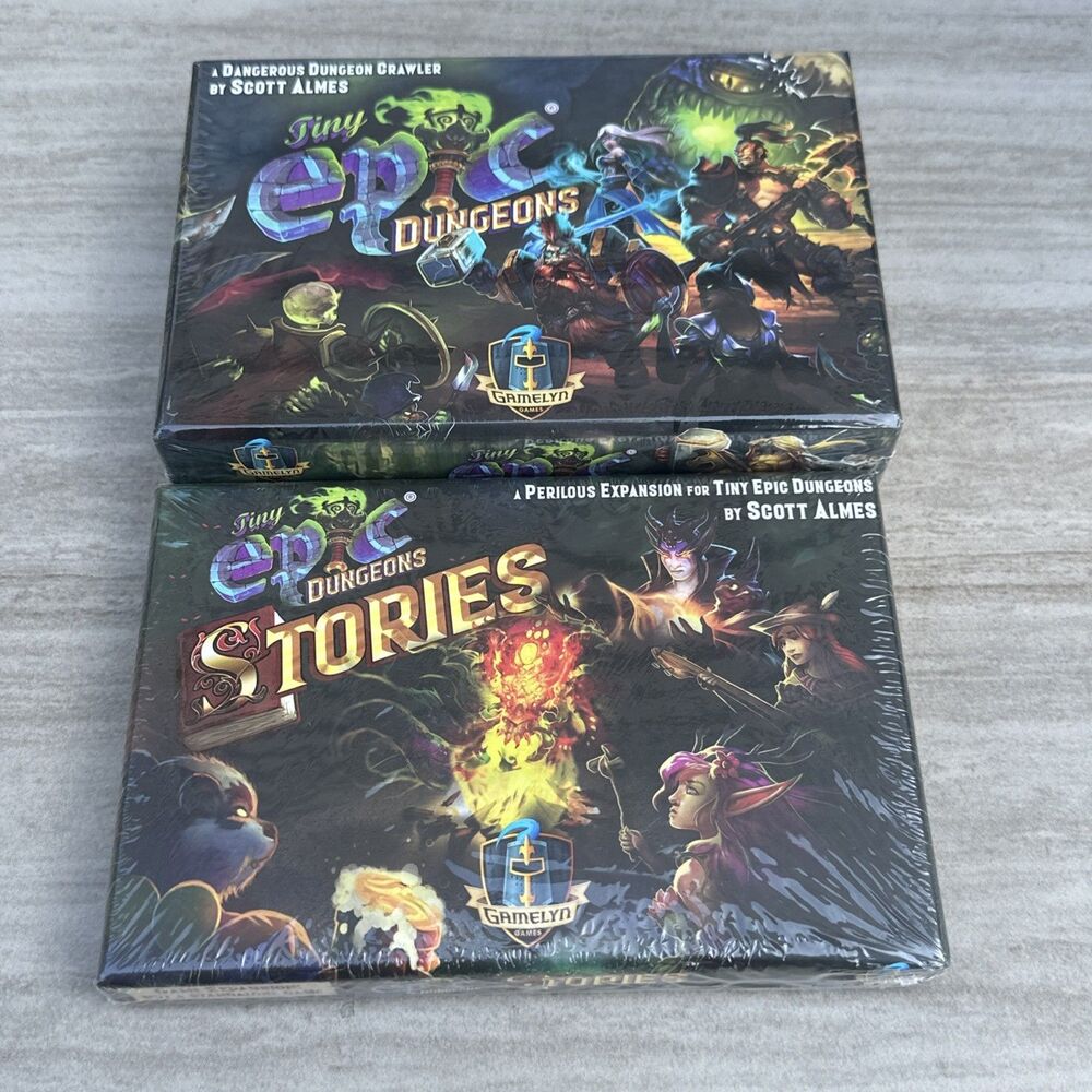Tiny Epic Dungeons With Dungeon Stories Expansion brand New Sealed Game